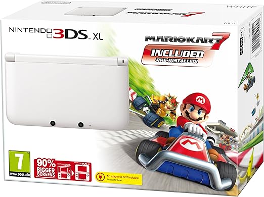 Nintendo 3DS XL White Mario Cart Edition