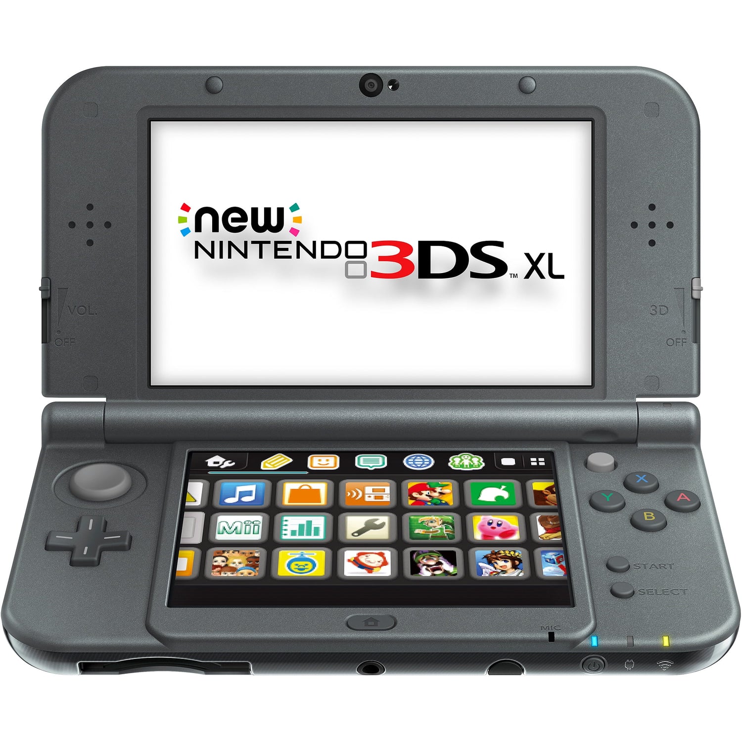 New Nintendo 3DS XL Grey With Metal Covers