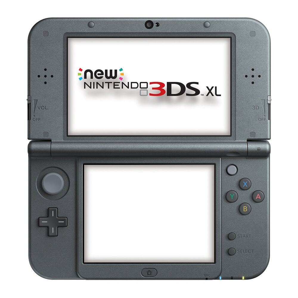 New Nintendo 3DS XL Grey With Metal Covers